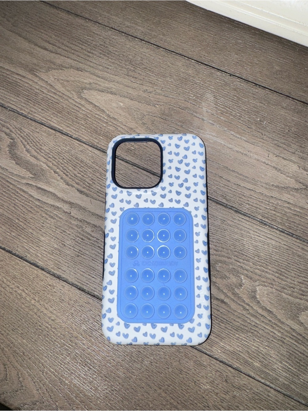 Casely Blue Hearts IPhone 15 Pro Max Case with Octobuddy
